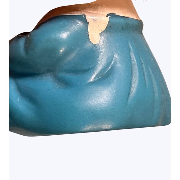 Moody Cutie Small Vintage Doll Sticking Tongue Out Blue Dress - Picture 8 of 11